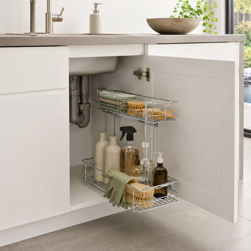 Groveware™ Clearbase Under Sink Organiser