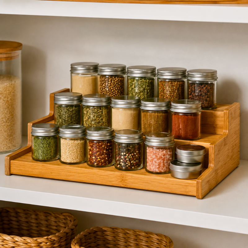 Groveware™ Tiervale Bamboo Spice Rack